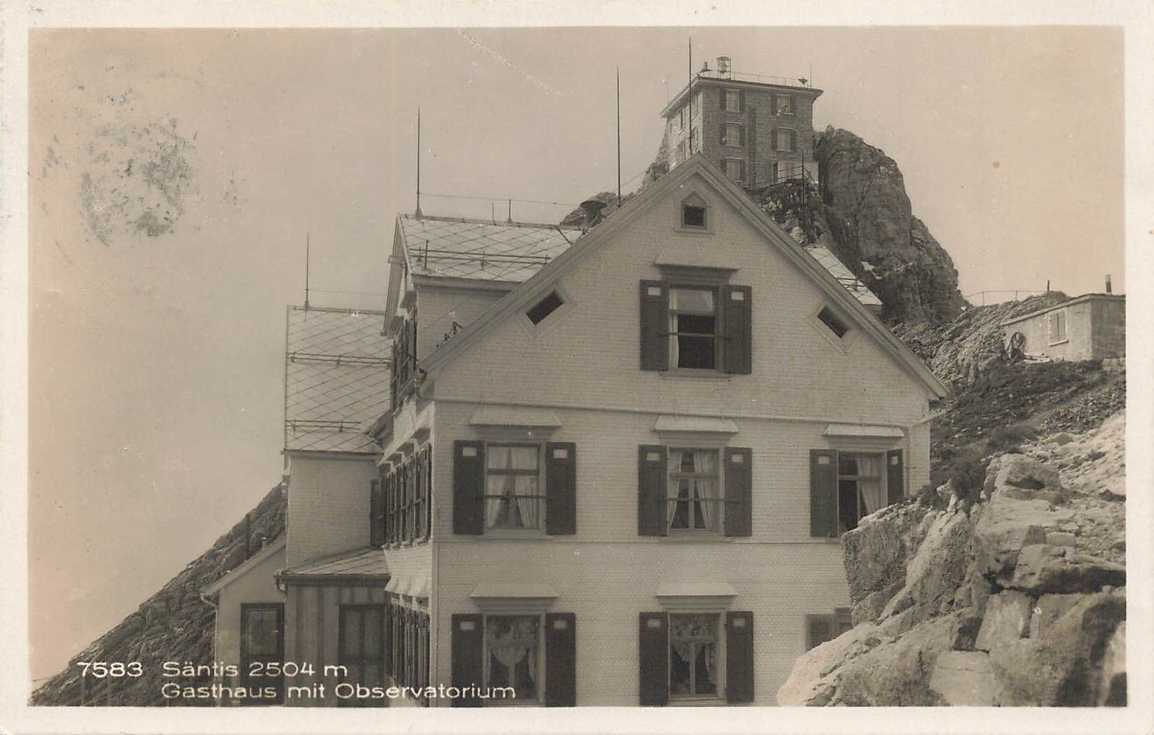 Ansichtskarten: Säntis observatorium – Gebraucht aus Biasca von Blenio71