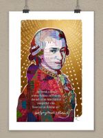 Kunstdruck - MOZART - Poster von Christian Kitzmüller