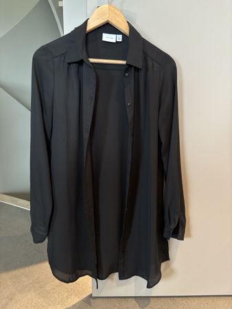 Schwarze Bluse von VILA, Grösse 34, 1x getragen