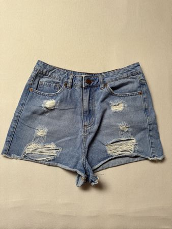 Short en jeans taille haute 36