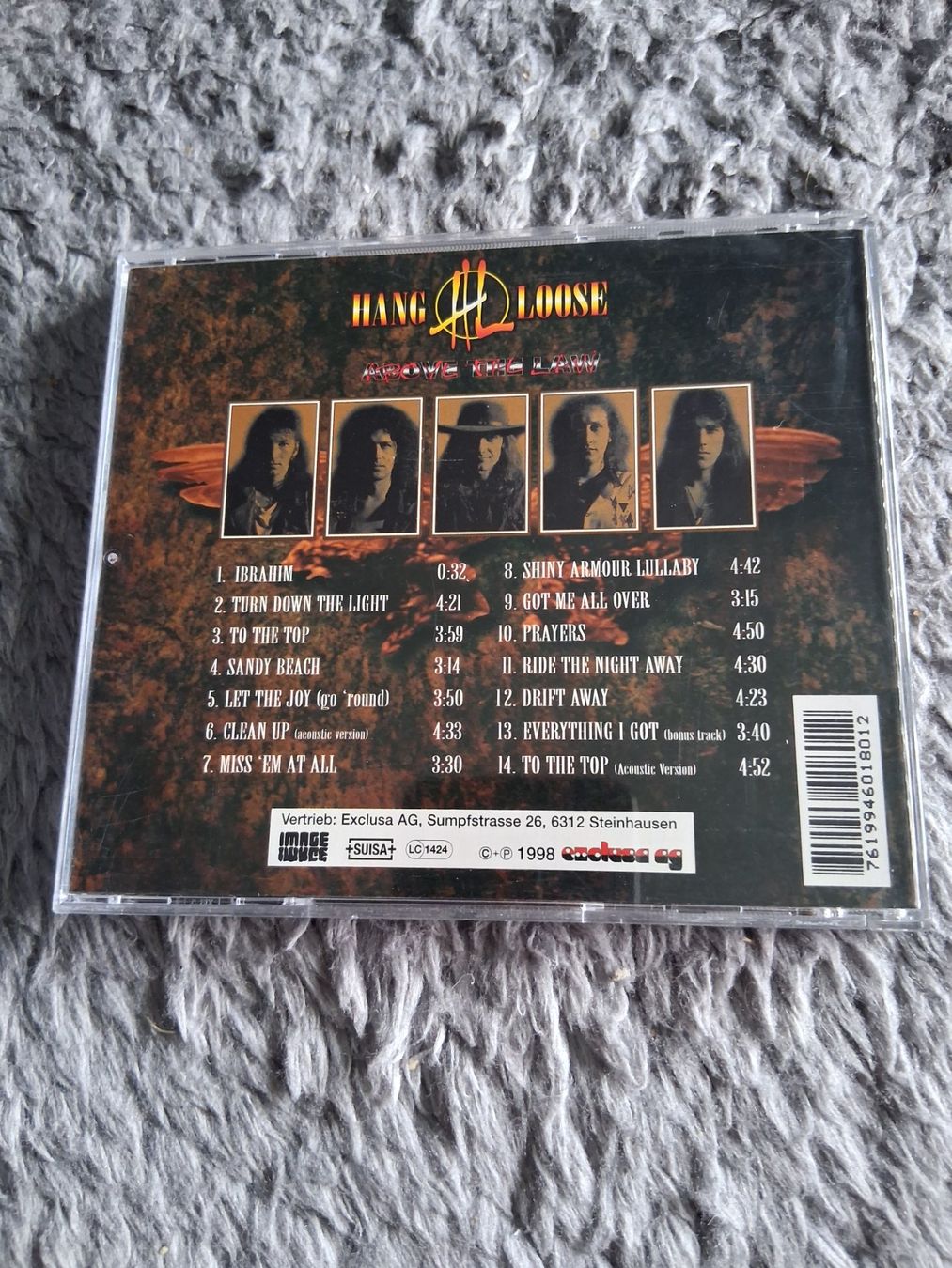 CD: HANG LOOSE      ABOVE THE LAW     CD – Usato da Wetzikon ZH venduto da Ramones01 1