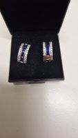 Silberohrringe mit Zirkoniasteinen 925Silber Rhodiert