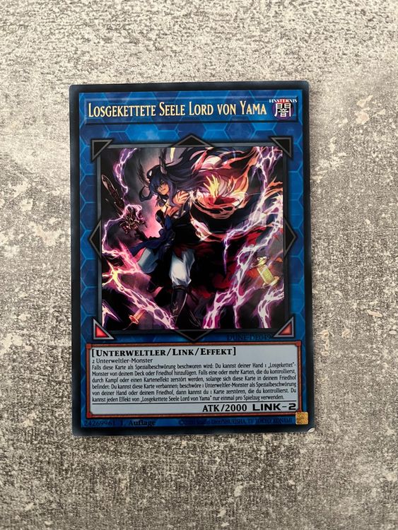 Yugioh Karte Losgekettete Seele Der Angst - Super Rare Deutsch 2020