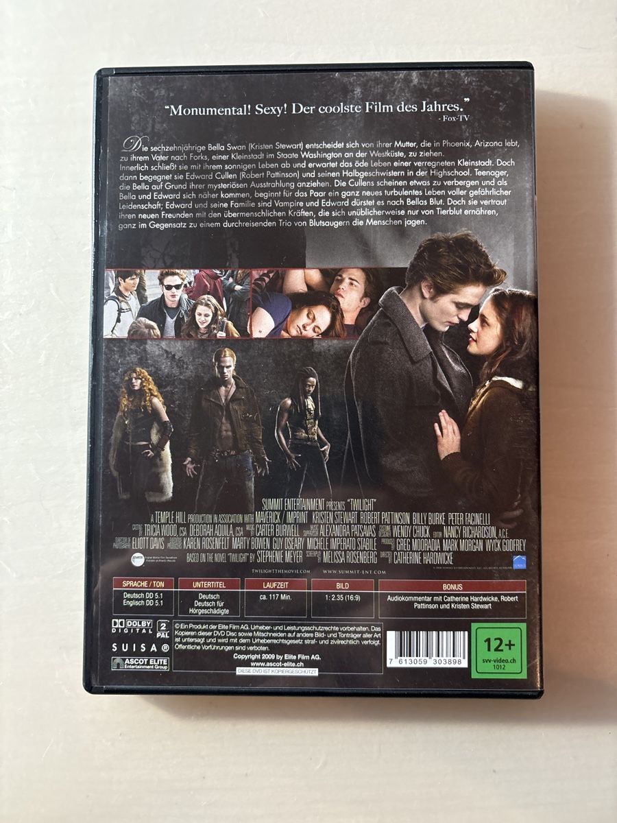 Tutti i DVDs: Twilight - Biss zum Morgengrauen – Usato da Ruswil venduto da Slivio_ 1