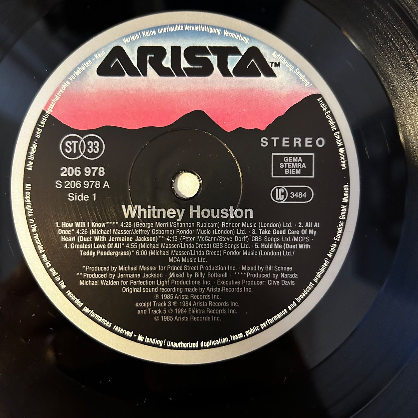 Dischi in vinile: Whitney Houston, Vinyl - LP Schallplatte – Usato da Aesch BL venduto da BernisFlomi 2