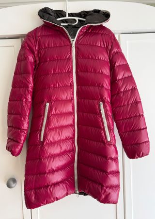 Duvetica Daunenjacke in Weinrot / Dunkelbraun