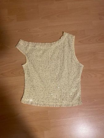 ZARA Glitzerndes Sommertop