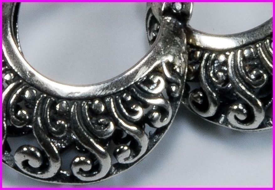 Orecchini pendenti & Orecchini a lobo: Silber-Creolen - Oriental 925 Silber – Nuovo e nell'imballaggio originale da Oberglatt ZH venduto da Goldfee1 2