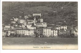 Gandria (TI) Dorfpartie mit Kirche am Lago di Lugano - 1921