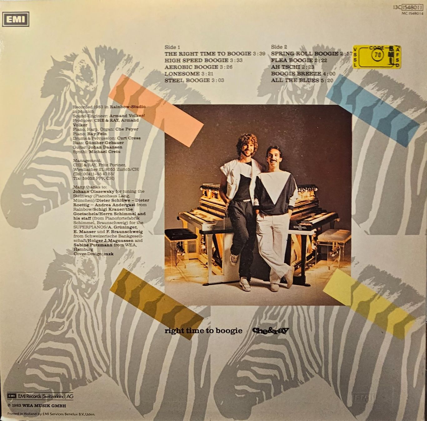Schallplatten: Che & Ray ‎– Right Time To Boogie – Gebraucht aus Wahlen b. Laufen von Cg10 1