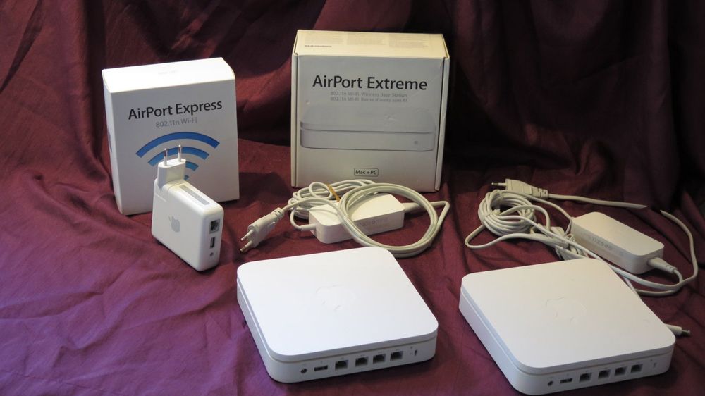 2 x Apple Airport Extreme und 1 x Airport Express | Kaufen auf Ricardo