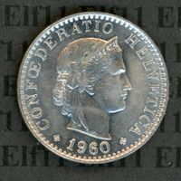 CHF___0.20 1960 stgl * nigelnagelneu! 20 Rappen