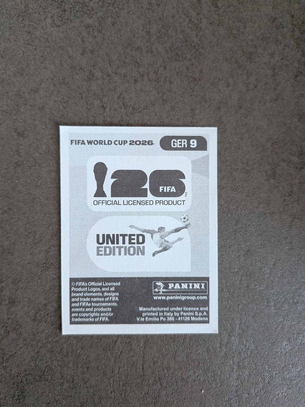 Panini Carte collezionabili: Panini Bild WM 2026 GER 9 – Nuovo (secondo la descrizione) da Eschenbach SG venduto da SanFranciscoCalifornia 1