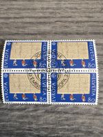 Schweiz Briefmarke Helvetia, Europa 1982, Viererblock