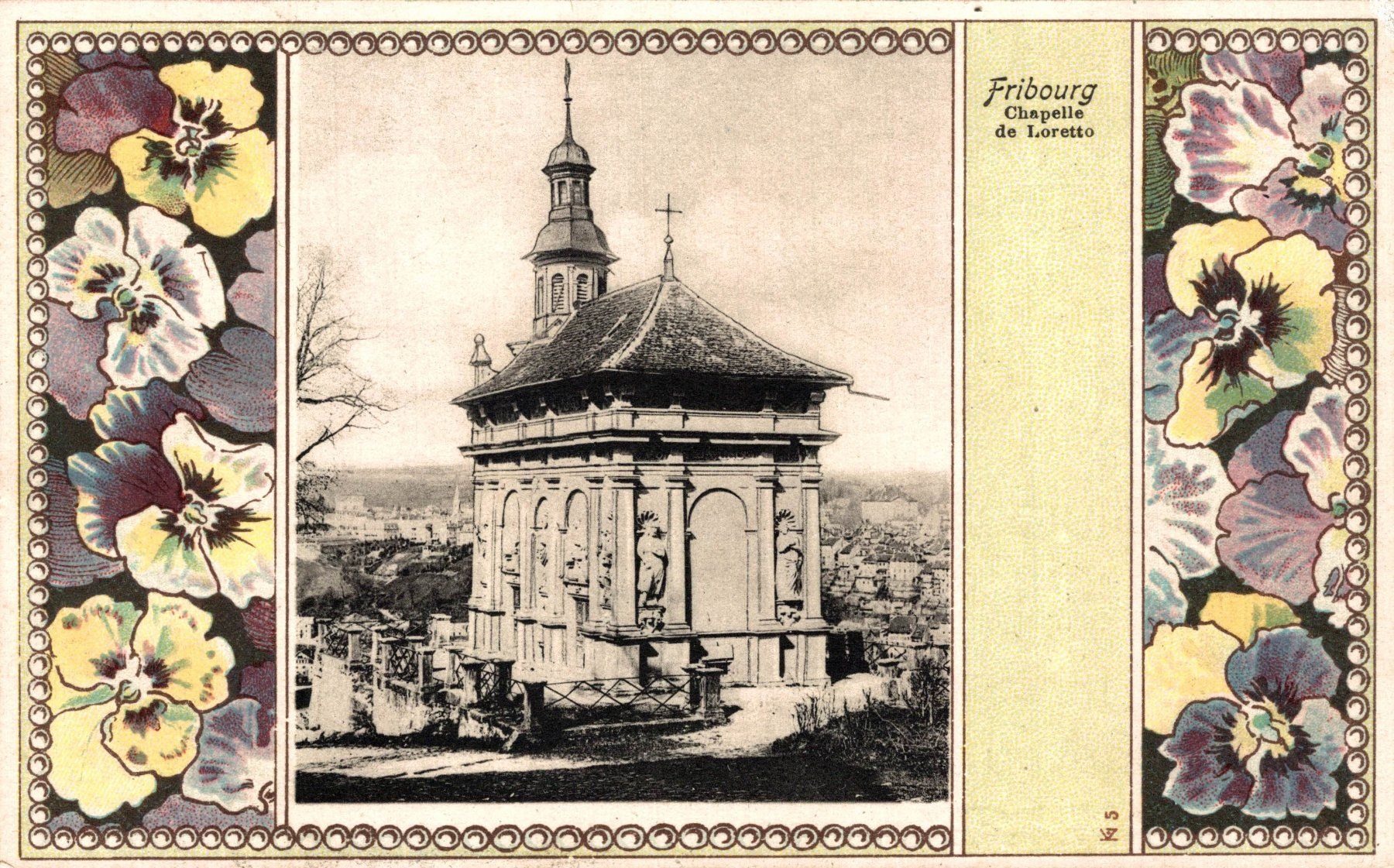 Cartoline postali: Fribourg. Chapelle de Loretto – Usato da Bronschhofen venduto da Astore
