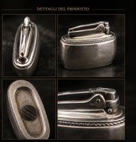 Ronson accendino da tavolo in argento, made in England
