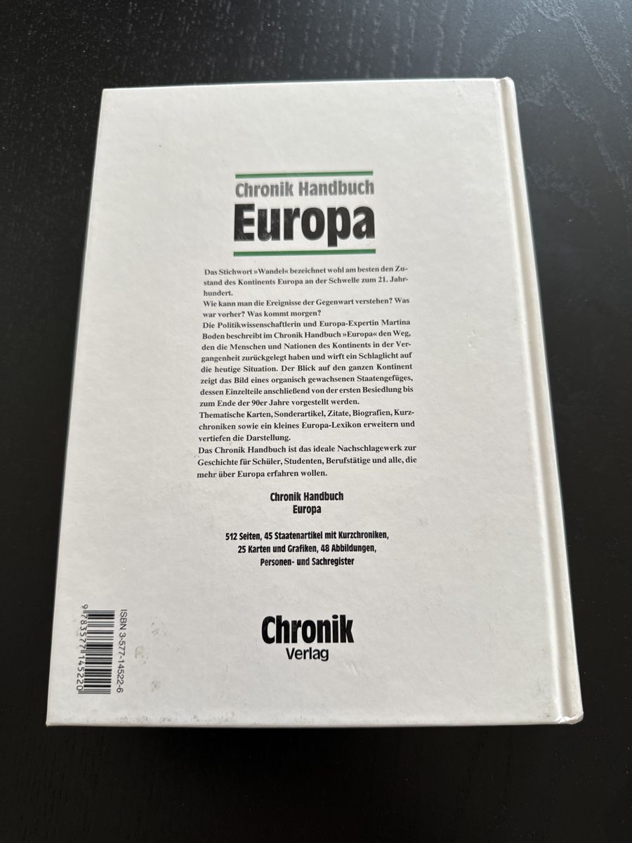 Libri: Chronik Handbuch Europa – Usato da Erstfeld venduto da Mario_boe0 5