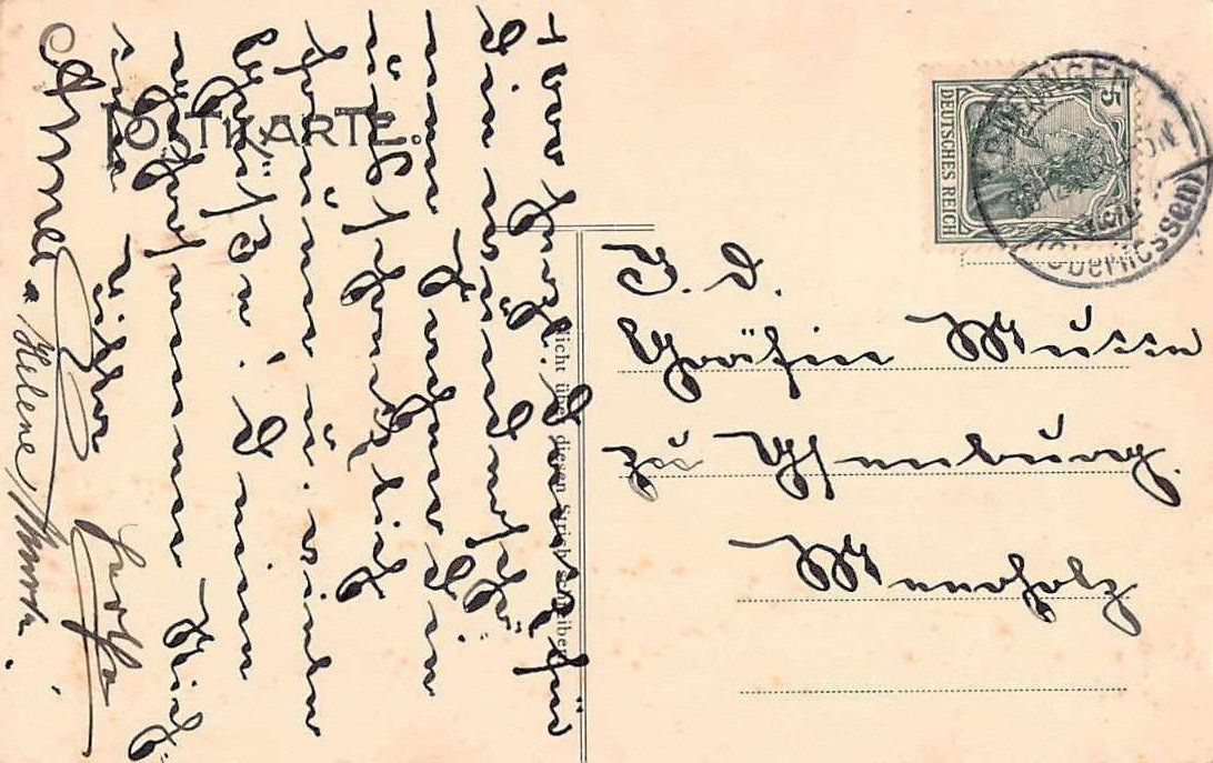 Ansichtskarten: 3 alte Ansichtskarten BÜDINGEN UM 1912 – Gebraucht aus Winterthur von SchatzchischtliWinti 3