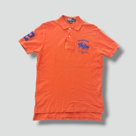 Polo Ralph Lauren orange vintage poloshirt t-shirt herren S
