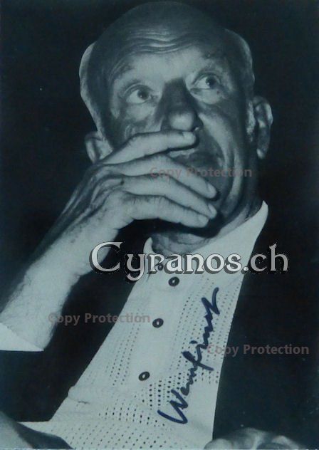 Autografi: Werner Finck (1902-1978) Schauspieler - Autogramm – Usato da Dietikon venduto da immortal-stars