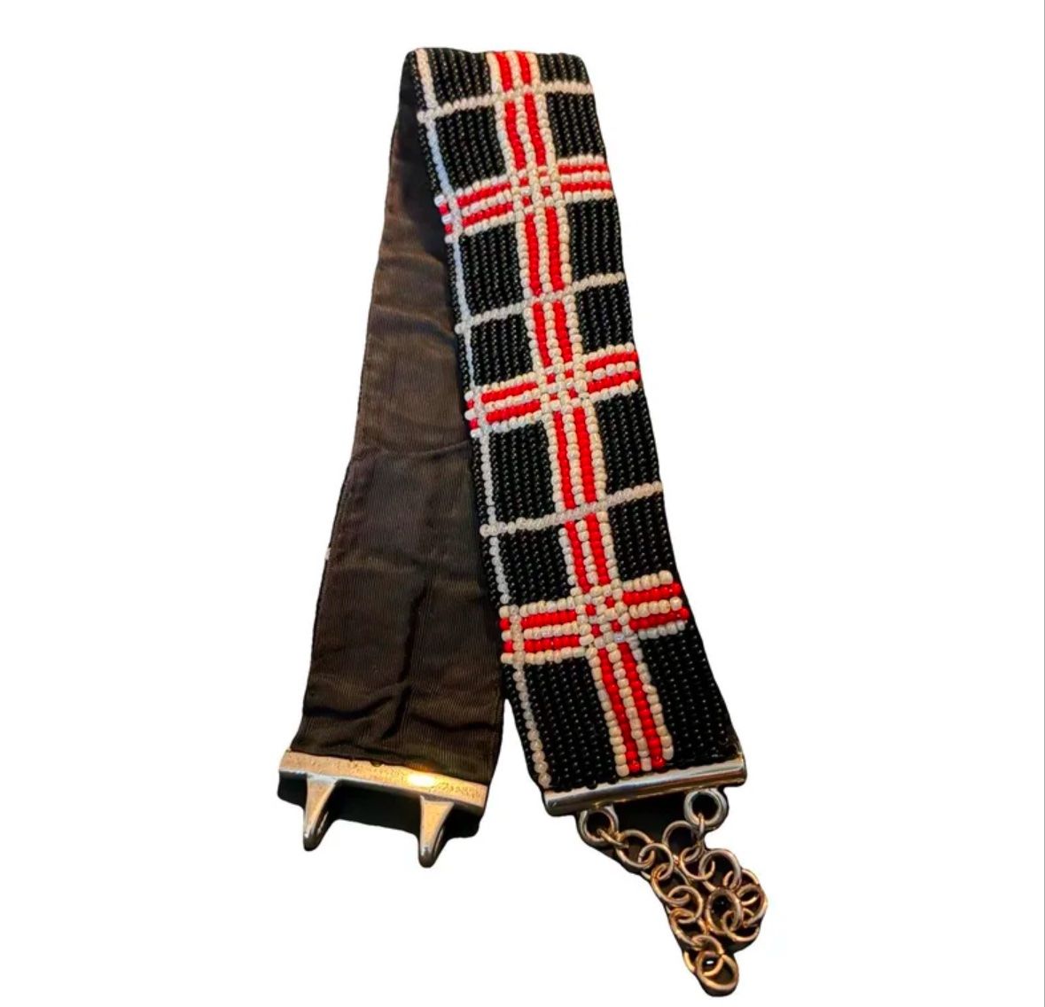 Burberry Catenine: Vintage Burberry Nova Check Perlen-Choker  Statement Piece – Nuovo (secondo la descrizione) da Zürich venduto da Postscriptum30 1