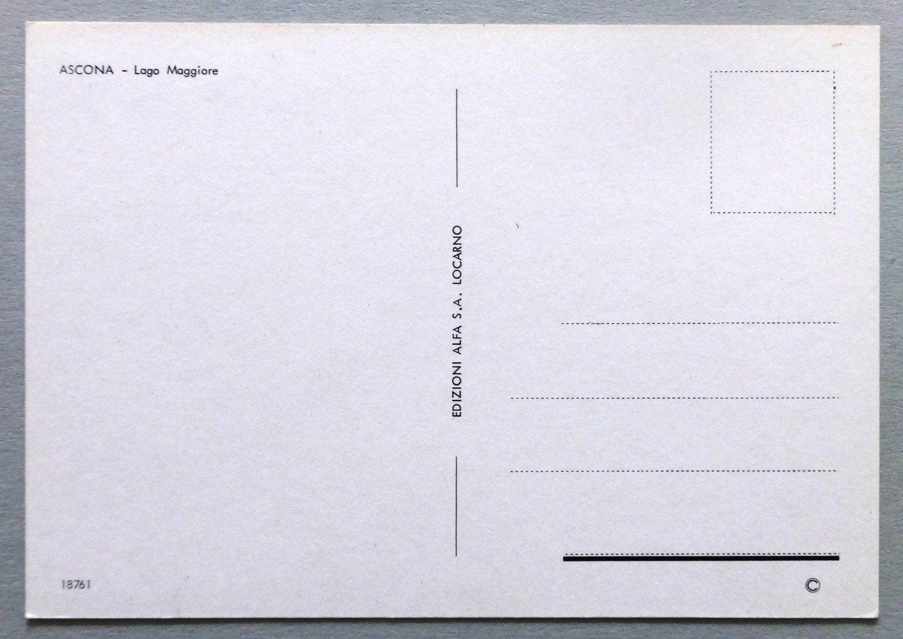 Cartes postales: Ascona - Lago Maggiore – D'occasion à Fétigny par Billy2miny 1