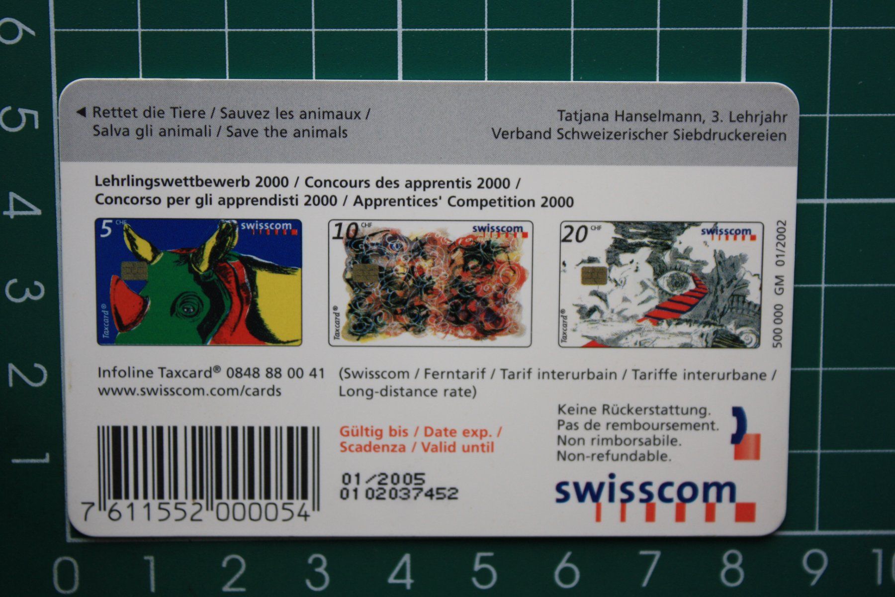 Swisscom Schede telefoniche: swisscom taxcard /geschenkkarte – Usato da Laupen BE venduto da Gufi57 1