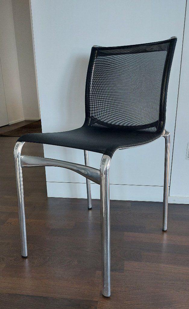 Alias Sedie: 5-er SET Stühle ALIAS Highframe 40, Metall, schwarz – Usato da Altendorf venduto da Markus049