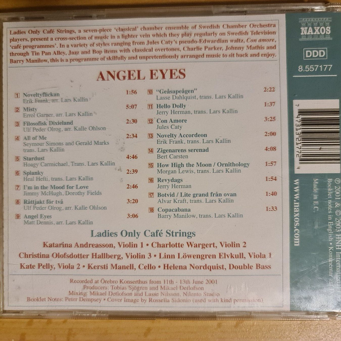 CD: CD Angel Eyes ladies only cafe strings – Usato da Dintikon venduto da Vexi 1