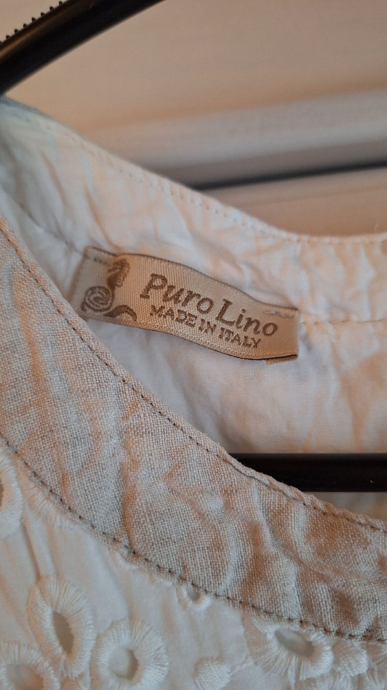 Vestiti: Sommerliches Kleid Weiss/Beige  – Usato da werdenberg venduto da Nsmilles 1