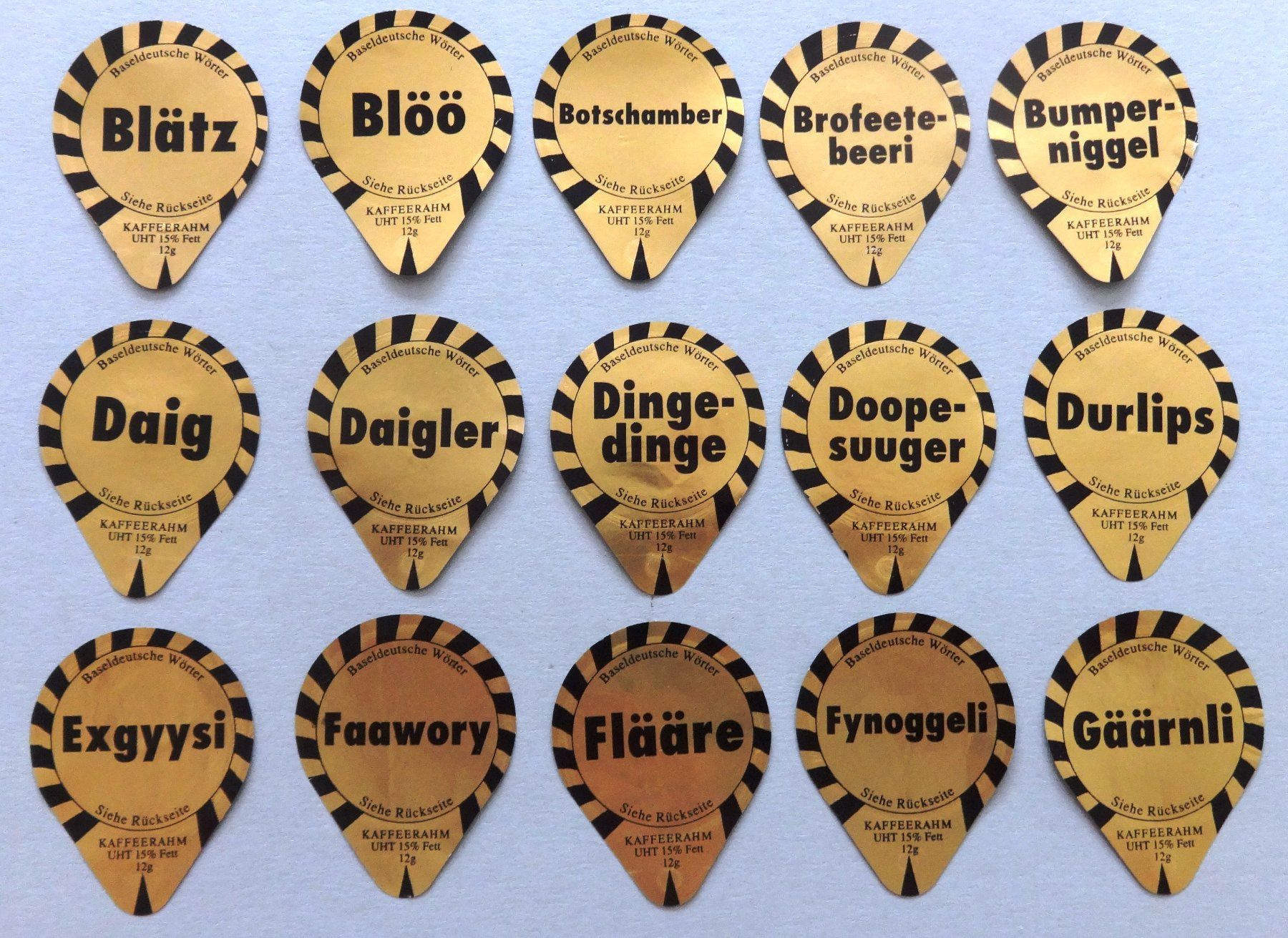 Coperchi dei cremini per caffè: Série413 A - Expressions bâloises  (70) – Usato da Fétigny venduto da cha_cz69 3