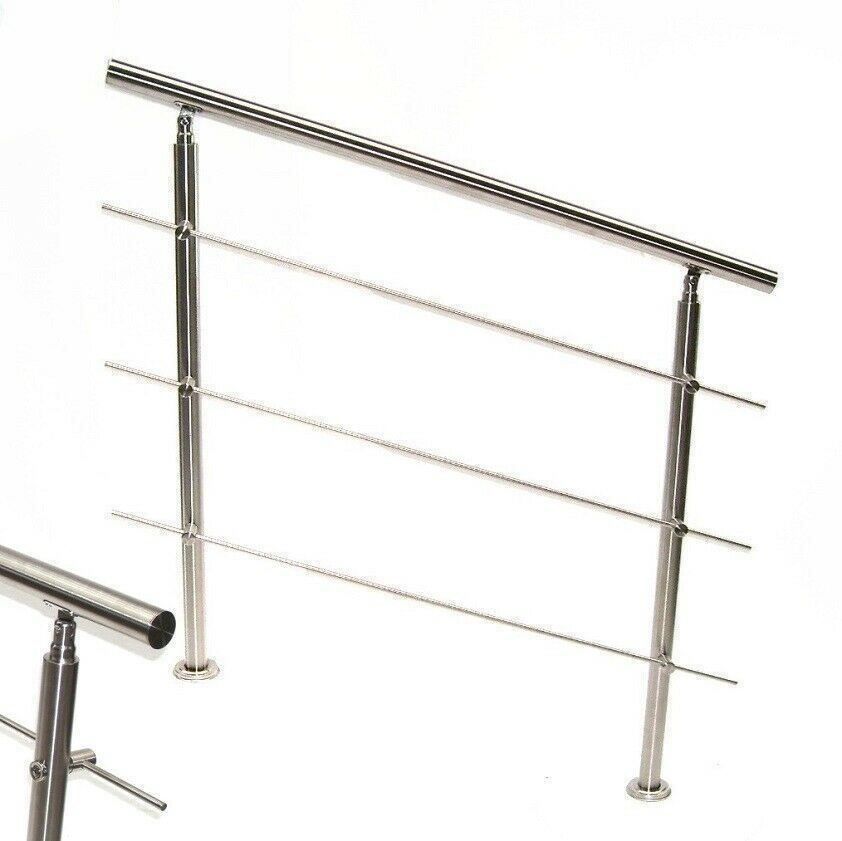 Ringhiere: 57202 - Edelstahl Treppengeländer 80cm - 3 Querstreben – Nuovo e nell'imballaggio originale da Wallenwil venduto da toesstal-vertrieb 9