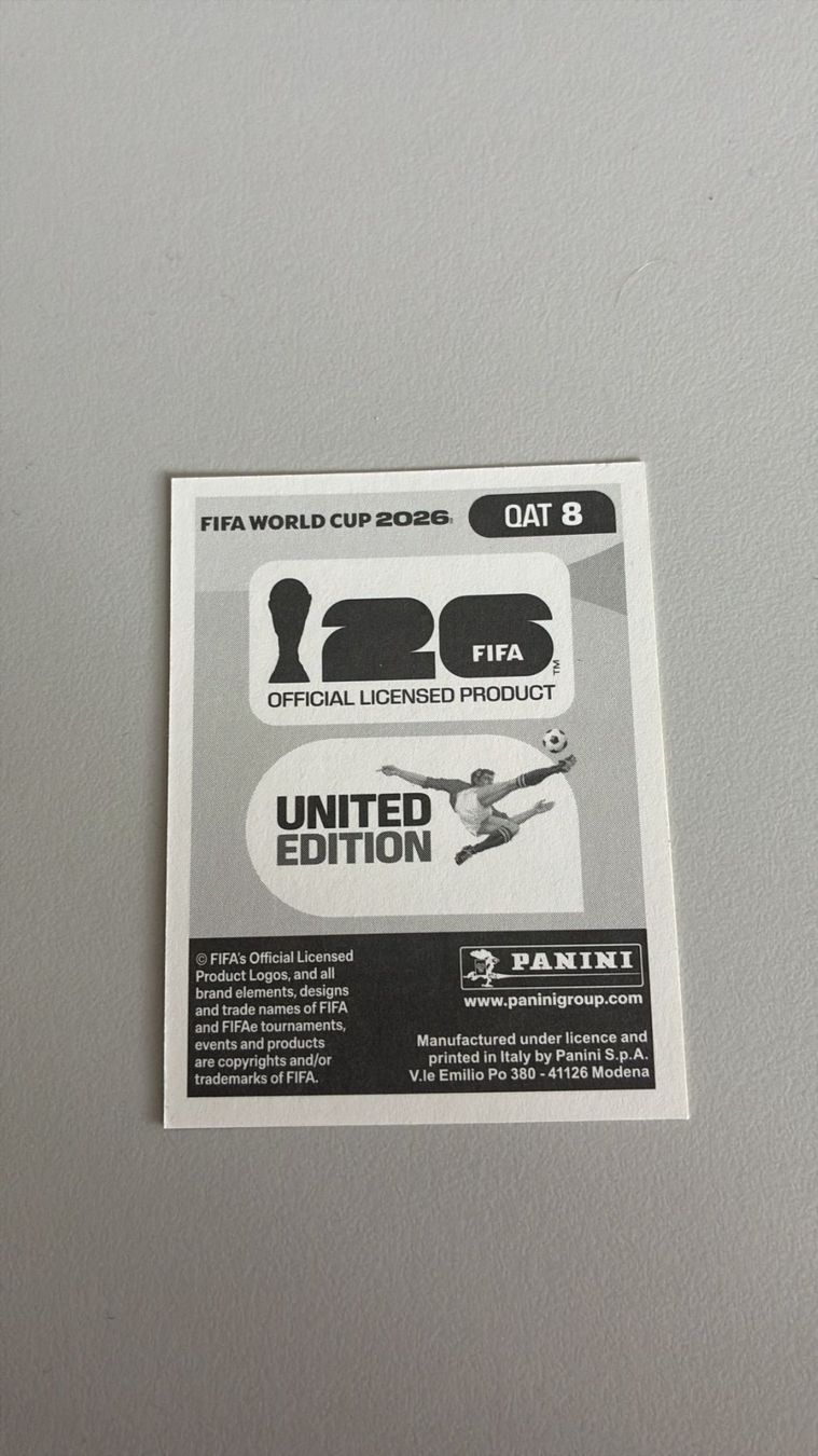 Panini Carte collezionabili: Carte panini 2026 - QAT 8 – Nuovo (secondo la descrizione) da La Neuveville venduto da Ibo2300 1