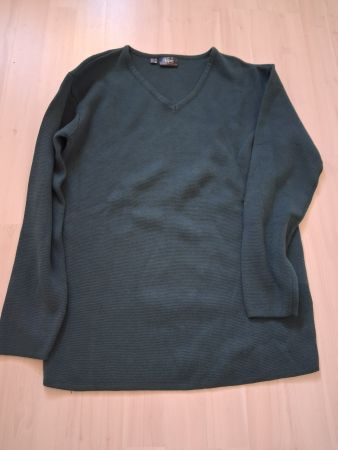 STRICK PULLOVER MIT V AUSSCHNITT M PETROL