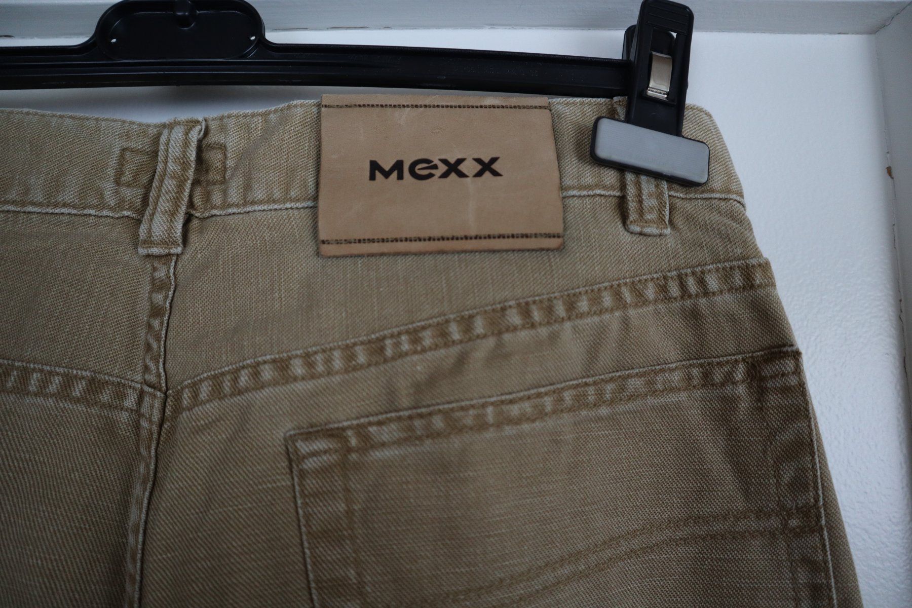 Mexx Pantaloni: Hose, Mexx, Gr. 33 / M, gerader Schnitt, Baumwolle & Leinen – Usato da Wattwil venduto da diamant1 4