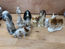 Porzellan Figuren, Vintage, 8 Stück