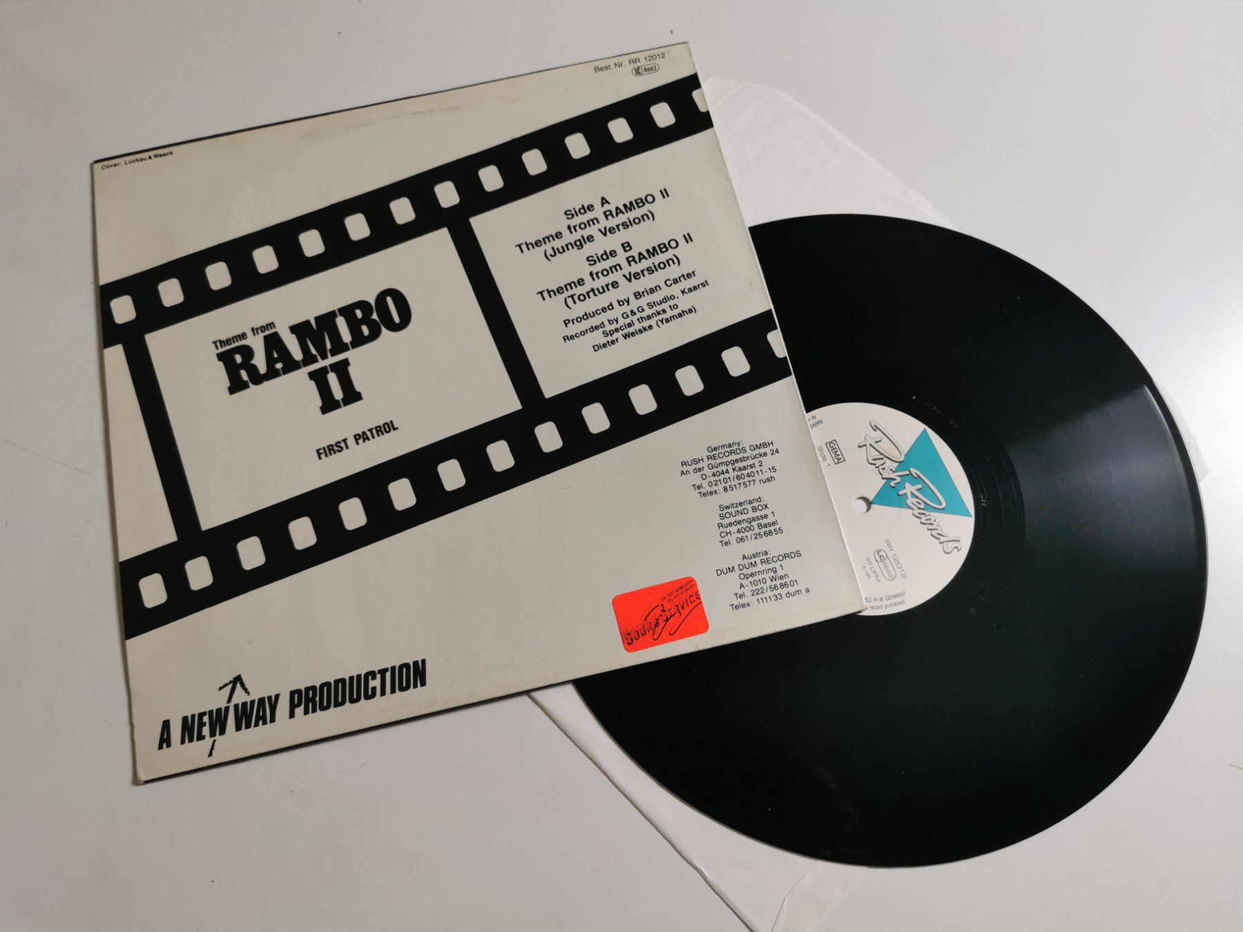Dischi in vinile: THEME FROM RAMBO II - FIRST PATROL – Usato da Grafenried venduto da House-of-Oldies 1