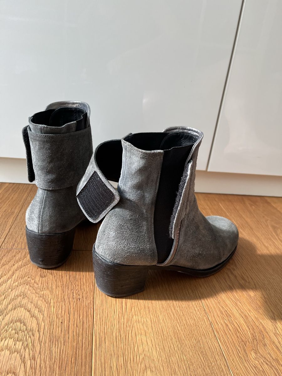 Scarpe da donna: Stiefeletten Wildleder Blaugrau Gr. 40 – Usato da Liebefeld venduto da easyco 4