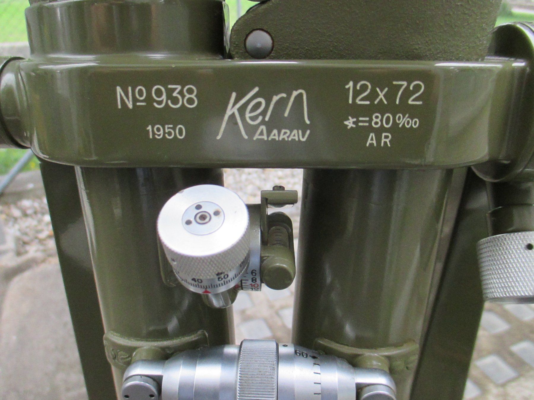Schweizer Armee Feldstecher: Kern Grabenfernrohr 12x72 mit Stativ. – Gebraucht aus zürich von Haluk1 1