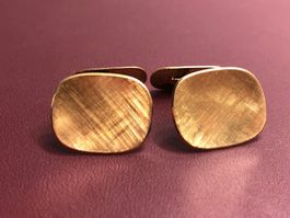 Elegante Manschettenknöpfe aus 18 Karat Gelbgold Au 750