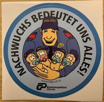 Aufkleber Kantonspolizei ZH - Nachwuchs bedeutet uns Alles !