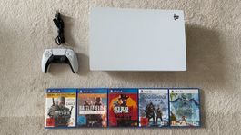 PlayStation 5 mit Laufwerk + Spiele