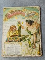 Antiker Litho Kalender / Shakespeare Kalender für 1898