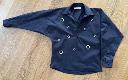Liviana Conti Designer-Bluse – Gr. 38 – schwarz – neuwertig
