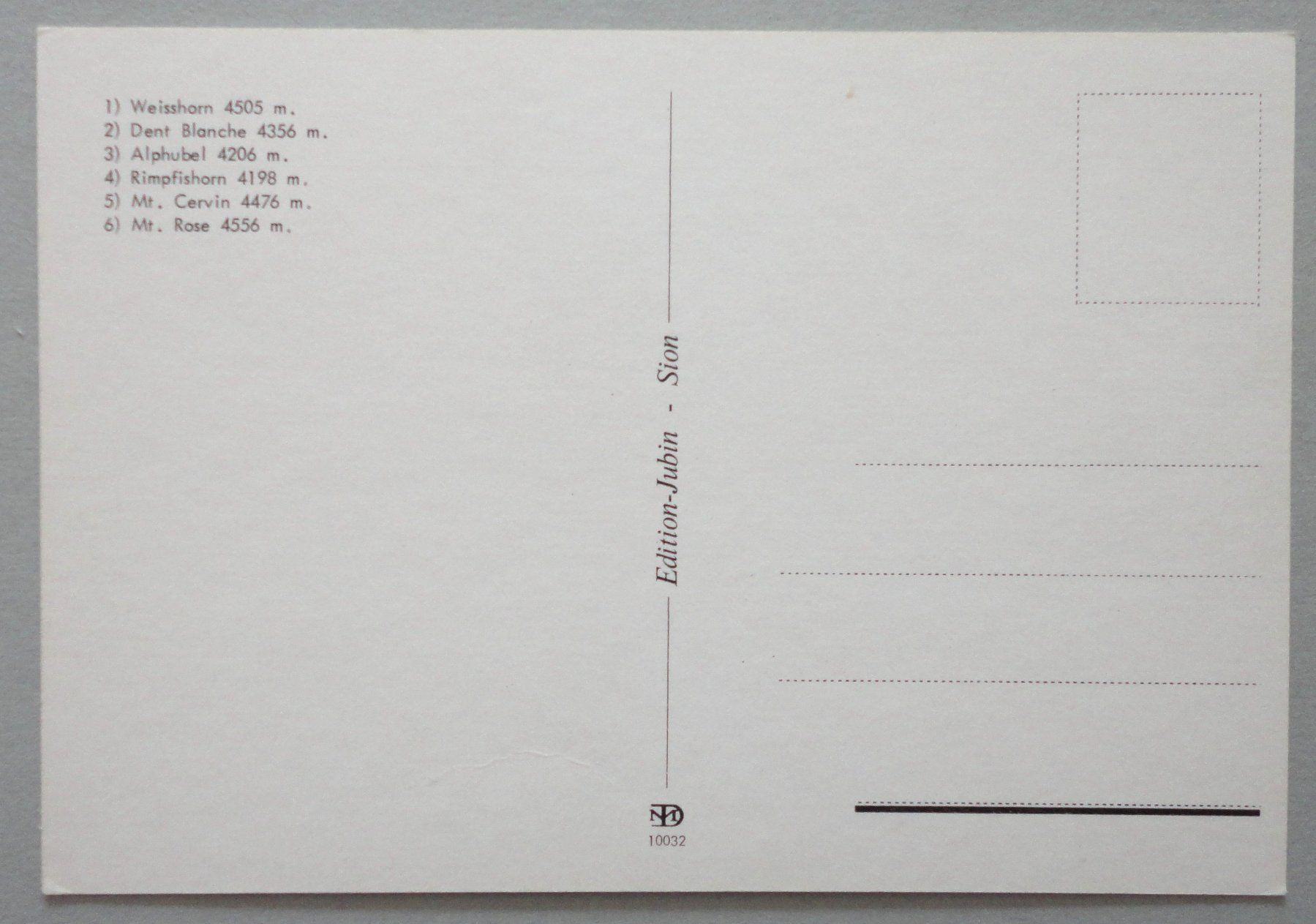 Cartes postales: Grand Combin – D'occasion à Fétigny par Billy2miny 1