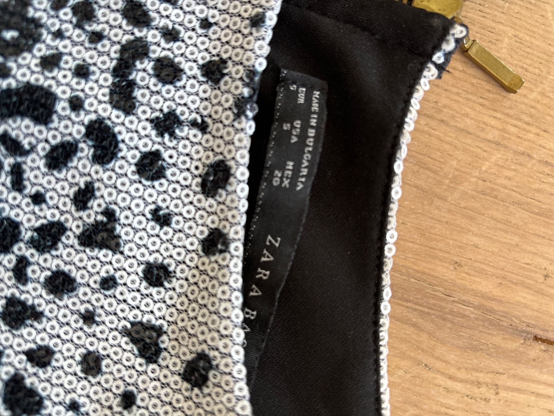 Zara Vestiti: Robe paillettes motif leopard – Usato da Genève venduto da bha_jcf5 2