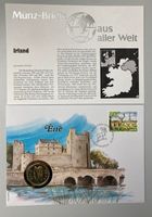 Irland Münzbrief mit irischer Euromünze, Top Zustand!