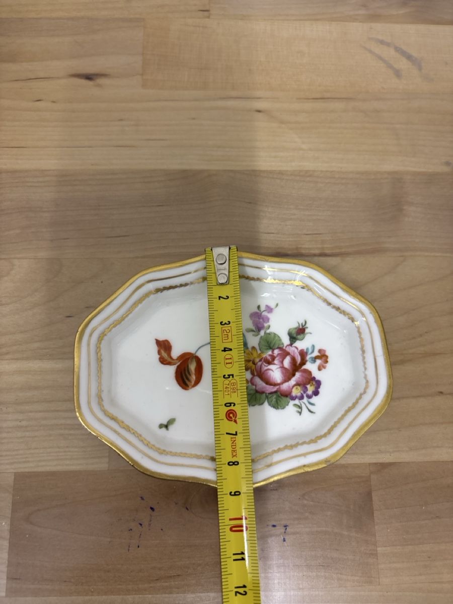 Piatti: Antike Schmuckschale/Ablageschale mit Blumenmuster, LL – Usato da Adliswil venduto da ninotschka7 2
