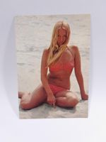 Vintage Pin Up Postkarte / Ansichtskarte - Strandschönheit