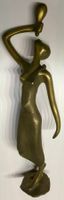 Sculpture femme africaine en bronze
